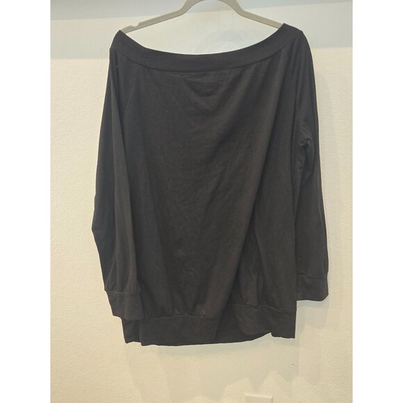 Black Halife Womens Off-Shoulder 3/4 Sleeve Top Size XL - Picture 3 of 3